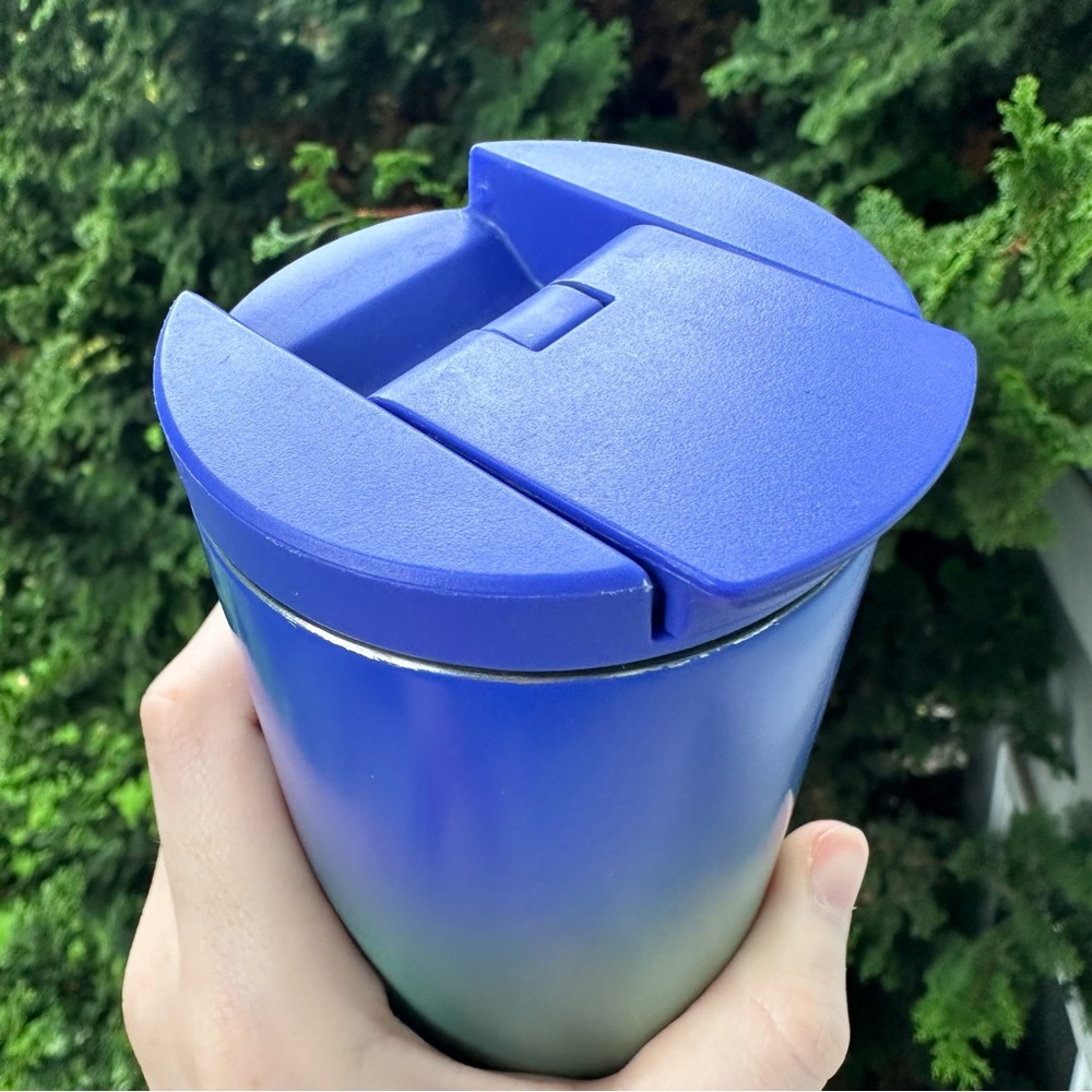 Starbucks 2020 16oz Stainless Steel Travel Mug Blue Green Red Collectible - Picture 8 of 8